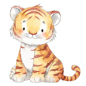 Baby Tiger Illustration V2 Vinyl Car Decal Sticker – Waterproof & UV-Resistant Baby Tiger Illustration V2 Vinyl Car Decal Sticker – Waterproof & UV-Resistant