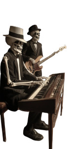 Skeleton Disco Band Vinyl Car Decal Sticker – Waterproof & UV-Resistant 