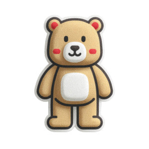 Bear Toy Icon Vinyl Car Decal Sticker – Waterproof & UV-Resistant 