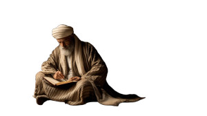 Islamic Scholar Writing Vinyl Car Decal Sticker – Waterproof & UV-Resistant 