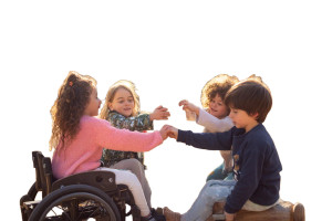 Children Playing Together Vinyl Car Decal Sticker – Waterproof & UV-Resistant 