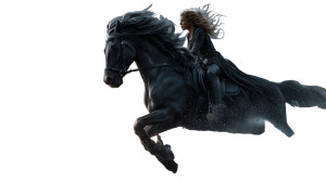 Mysterious Beach Rider Vinyl Car Decal Sticker – Waterproof & UV-Resistant 