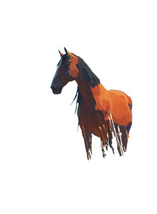 Horse Art Style Vinyl Car Decal Sticker – Waterproof & UV-Resistant 