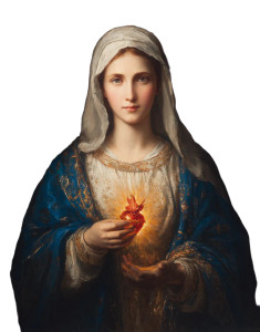 Sacred Heart Mary Vinyl Car Decal Sticker – Waterproof & UV-Resistant Sacred Heart Mary Vinyl Car Decal Sticker – Waterproof & UV-Resistant