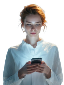 Tech-Savvy Woman V3 Vinyl Car Decal Sticker – Waterproof & UV-Resistant 