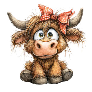 Halloween Highland Cow Vinyl Car Decal Sticker – Waterproof & UV-Resistant 