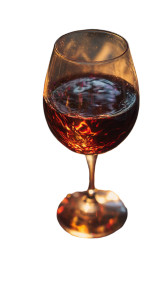 Wine Glass Glow Vinyl Car Decal Sticker – Waterproof & UV-Resistant 