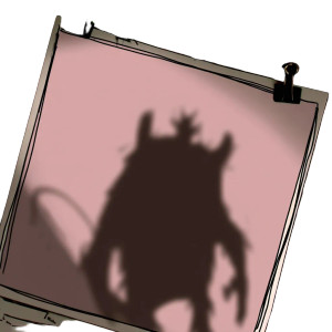 Monster Shadow Vinyl Car Decal Sticker – Waterproof & UV-Resistant 