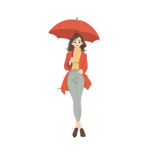 Woman With Umbrella V6 Vinyl Car Decal Sticker – Waterproof & UV-Resistant Woman With Umbrella V6 Vinyl Car Decal Sticker – Waterproof & UV-Resistant