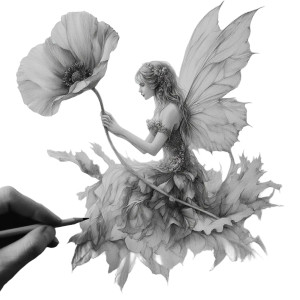Fairy By Poppy Vinyl Car Decal Sticker – Waterproof & UV-Resistant 