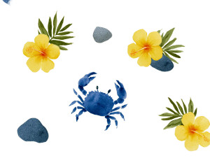 Joyful Dancing Crabs Vinyl Car Decal Sticker – Waterproof & UV-Resistant Joyful Dancing Crabs Vinyl Car Decal Sticker – Waterproof & UV-Resistant