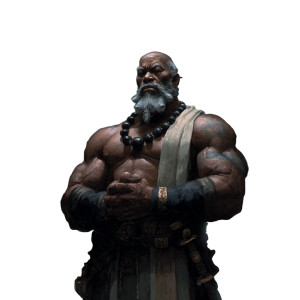 Martial Monk Guardian Vinyl Car Decal Sticker – Waterproof & UV-Resistant 