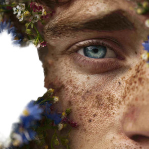 Blue-Eyed Man Vinyl Car Decal Sticker – Waterproof & UV-Resistant 