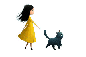 Girl And Kitten V3 Vinyl Car Decal Sticker – Waterproof & UV-Resistant 