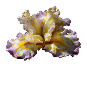 Pink Iris Flower Vinyl Car Decal Sticker – Waterproof & UV-Resistant 