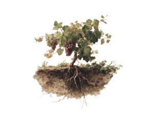 Vine Roots Illustration Vinyl Car Decal Sticker – Waterproof & UV-Resistant 