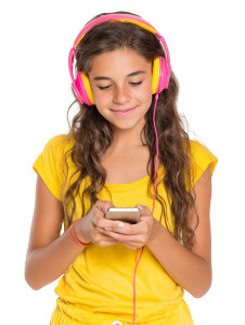 Latin Girl On Phone Vinyl Car Decal Sticker – Waterproof & UV-Resistant 