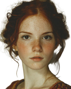 Red-Haired Portrait V5 Vinyl Car Decal Sticker – Waterproof & UV-Resistant 