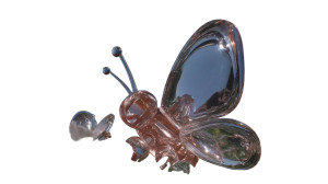 Glass Butterfly V3 Vinyl Car Decal Sticker – Waterproof & UV-Resistant 