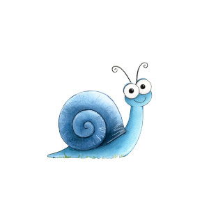 Cartoon Snail Laughing Vinyl Car Decal Sticker – Waterproof & UV-Resistant 