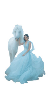 Ethereal Woman Horse Vinyl Car Decal Sticker – Waterproof & UV-Resistant 