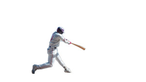 Swinging Baseball Player V4 Vinyl Car Decal Sticker – Waterproof & UV-Resistant 