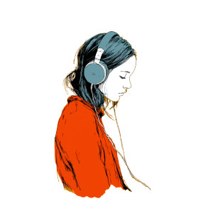 Listening Girl Vinyl Car Decal Sticker – Waterproof & UV-Resistant  Listening Girl Vinyl Car Decal Sticker – Waterproof & UV-Resistant