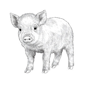 Baby Pig Coloring Vinyl Car Decal Sticker – Waterproof & UV-Resistant Baby Pig Coloring Vinyl Car Decal Sticker – Waterproof & UV-Resistant