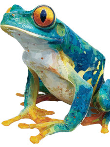 Angry Frogs Logo Vinyl Car Decal Sticker – Waterproof & UV-Resistant 