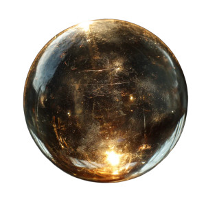 Lit Glass Sphere Vinyl Car Decal Sticker – Waterproof & UV-Resistant 
