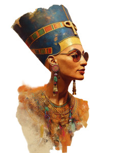 Nefertiti Woodstock Style Vinyl Car Decal Sticker – Waterproof & UV-Resistant Nefertiti Woodstock Style Vinyl Car Decal Sticker – Waterproof & UV-Resistant