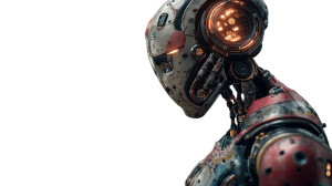 Futuristic Ai Robot V10 Vinyl Car Decal Sticker – Waterproof & UV-Resistant 