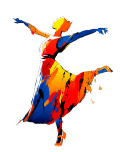 Colorful Dancing Girl Vinyl Car Decal Sticker – Waterproof & UV-Resistant 