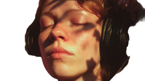 Blissful Listening Vinyl Car Decal Sticker – Waterproof & UV-Resistant 