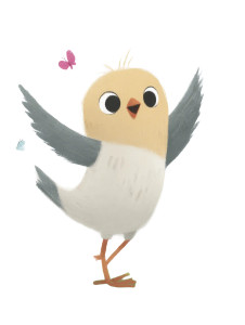 Cartoon Chick V5 Vinyl Car Decal Sticker – Waterproof & UV-Resistant 