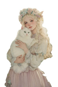 Kawaii Girl Cat Vinyl Car Decal Sticker – Waterproof & UV-Resistant  Kawaii Girl Cat Vinyl Car Decal Sticker – Waterproof & UV-Resistant