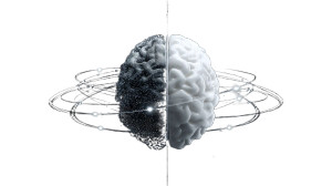 Crystalline Brain Hybrid Vinyl Car Decal Sticker – Waterproof & UV-Resistant 