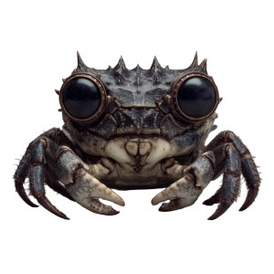 Dinosaur Crab Vinyl Car Decal Sticker – Waterproof & UV-Resistant 