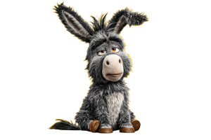 Cartoon Donkey Vinyl Car Decal Sticker – Waterproof & UV-Resistant Cartoon Donkey Vinyl Car Decal Sticker – Waterproof & UV-Resistant