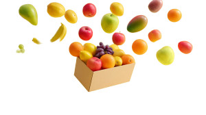 Colorful Fruits Box Vinyl Car Decal Sticker – Waterproof & UV-Resistant 