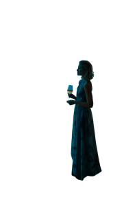 Elegant Evening Woman Vinyl Car Decal Sticker – Waterproof & UV-Resistant 
