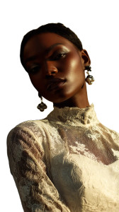 African Model Portrait V5 Vinyl Car Decal Sticker – Waterproof & UV-Resistant 