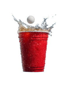 Floating Red Cup Vinyl Car Decal Sticker – Waterproof & UV-Resistant 