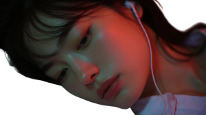 Korean Woman Sleeping Vinyl Car Decal Sticker – Waterproof & UV-Resistant 