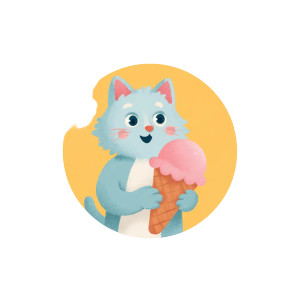 Cute Cat Logo V3 Vinyl Car Decal Sticker – Waterproof & UV-Resistant 