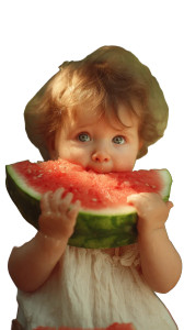 Baby With Watermelon Vinyl Car Decal Sticker – Waterproof & UV-Resistant Baby With Watermelon Vinyl Car Decal Sticker – Waterproof & UV-Resistant