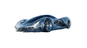 Futuristic Crystal Hypercar Vinyl Car Decal Sticker – Waterproof & UV-Resistant 