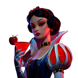 Cyber Snow White Vinyl Car Decal Sticker – Waterproof & UV-Resistant 