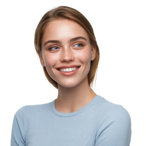 Smiling Tech Woman Vinyl Car Decal Sticker – Waterproof & UV-Resistant Smiling Tech Woman Vinyl Car Decal Sticker – Waterproof & UV-Resistant