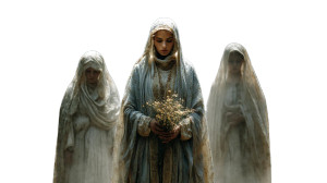 Sacred Mary Portrait Vinyl Car Decal Sticker – Waterproof & UV-Resistant 